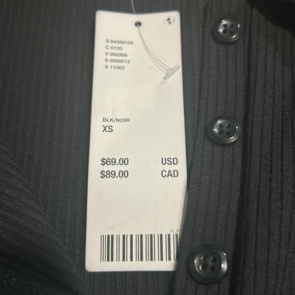 Woman’s Urban Outfitters Ribbed Black Cut-Out Dress Size XSmall - Picture 8 of 9